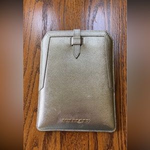 *****SOLD******Burberry gold tablet case.